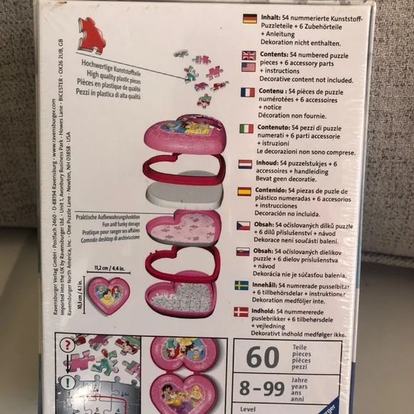 NIB Disney 3D puzzle princess jigsaw by Revensburger - Picture 3 of 5